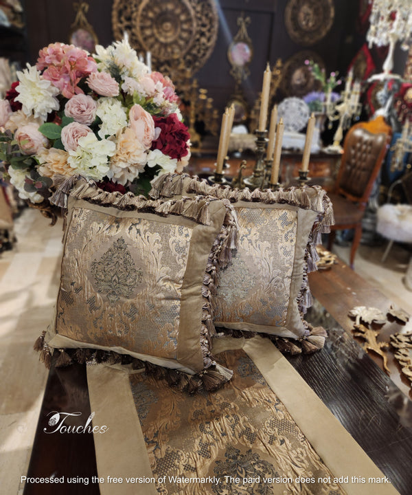 Elegant Bronze Cushions