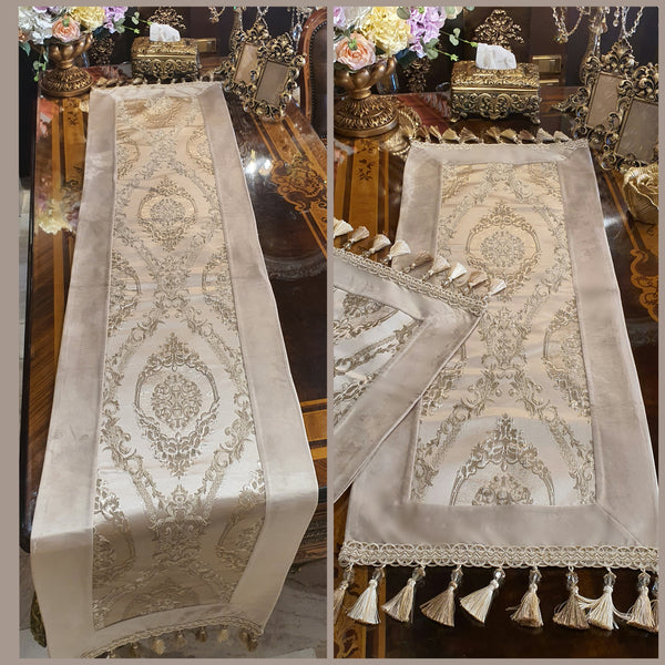 Elegant Table Runner Set: Dining and Side Tables - Handmade in Jordan