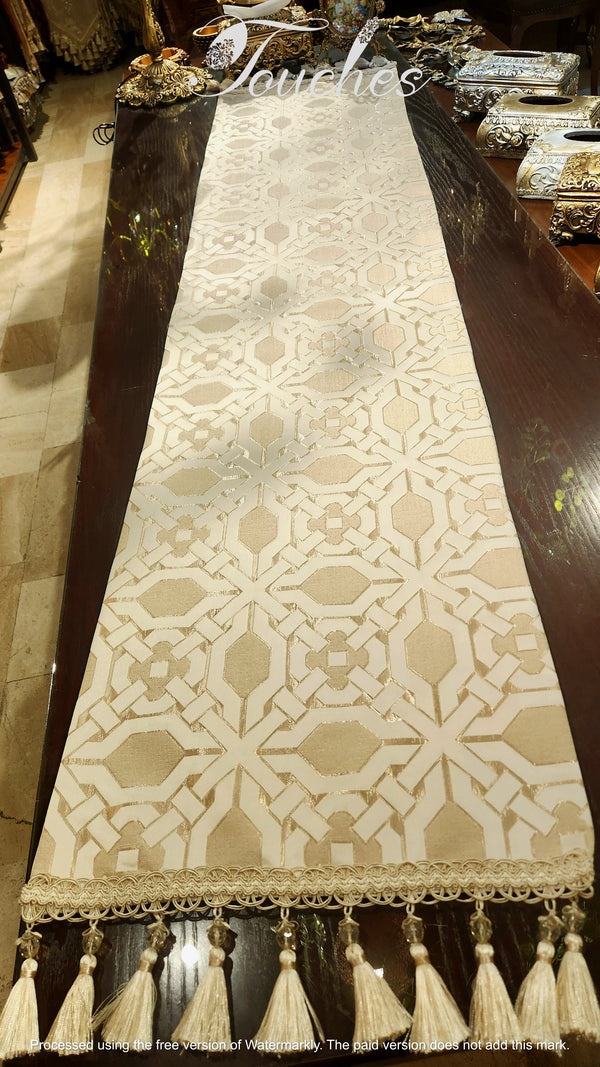 Light Gold Table Runner – 210cm x 47cm