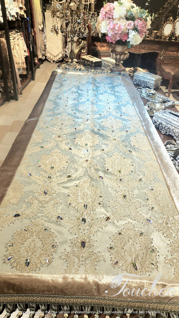 Dazzling Swarovski Crystal Tablecloth - 220cm x 90cm