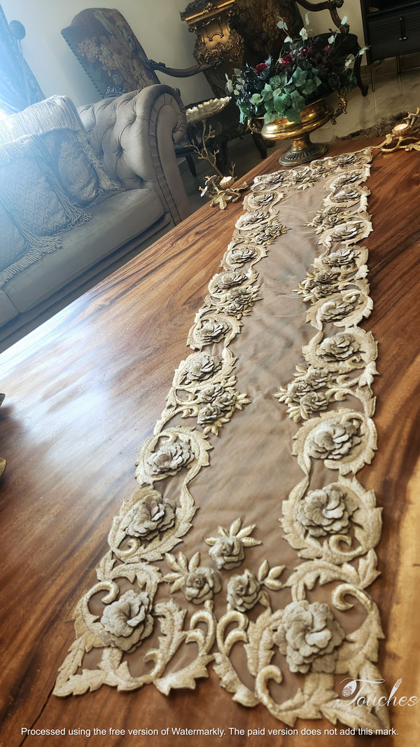 Handcrafted Embroidered Table Runner